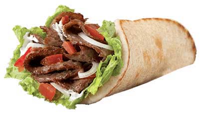1 pita only gyros or chicken