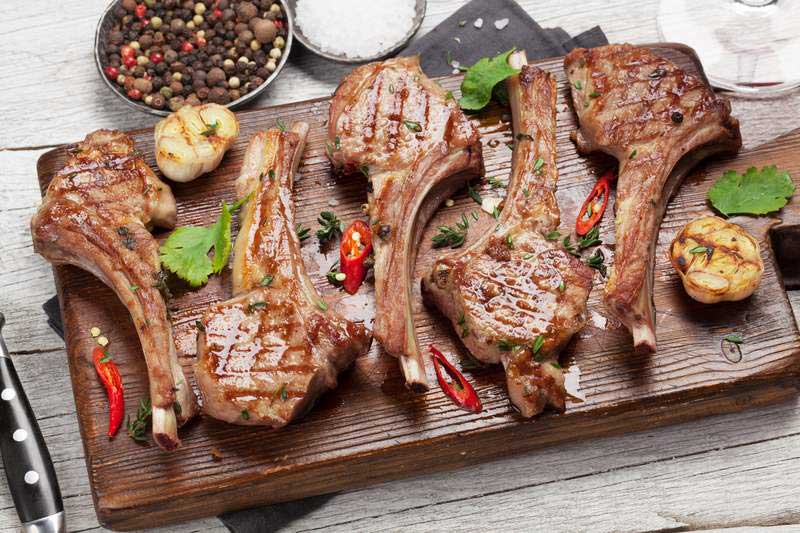 #12). LAMB CHOPS (4 pcs)