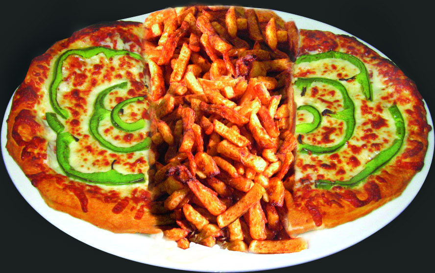 Pizza and fries