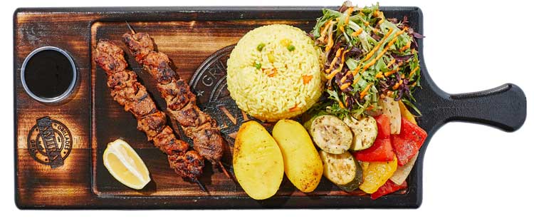 Souvlaki filet mignon (2 pcs)