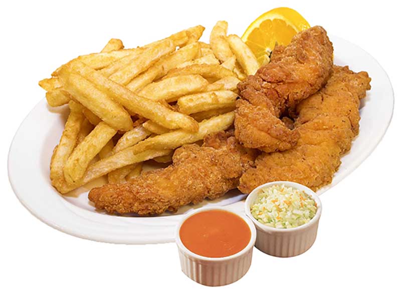 Chicken fingers (3) with fries
