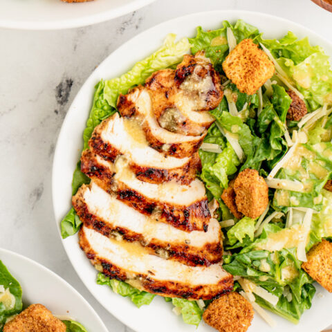 Caesar salad with chicken