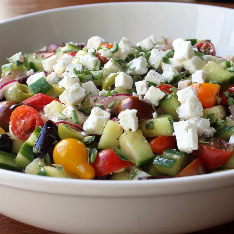 Chef's salad with feta cheese