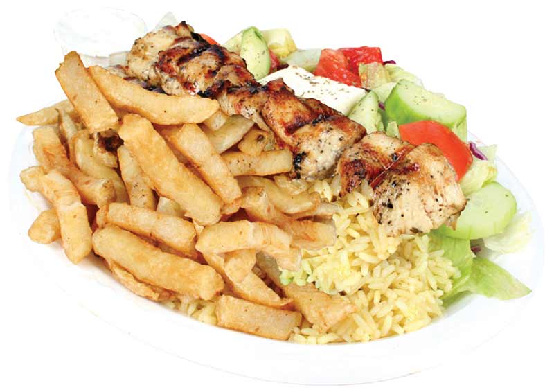 Chicken Souvlaki Plate