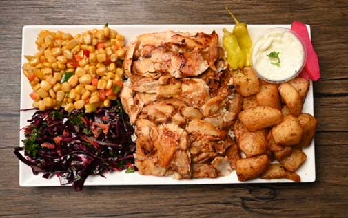 Shish taouk plate