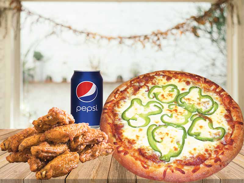 Trio 15# Pizza-Wings 8" (max. 3 toppings)