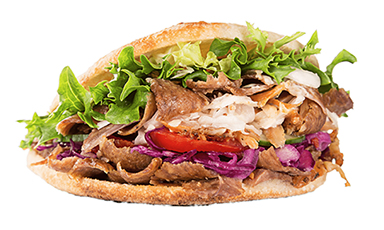 Shish taouk sandwich alone