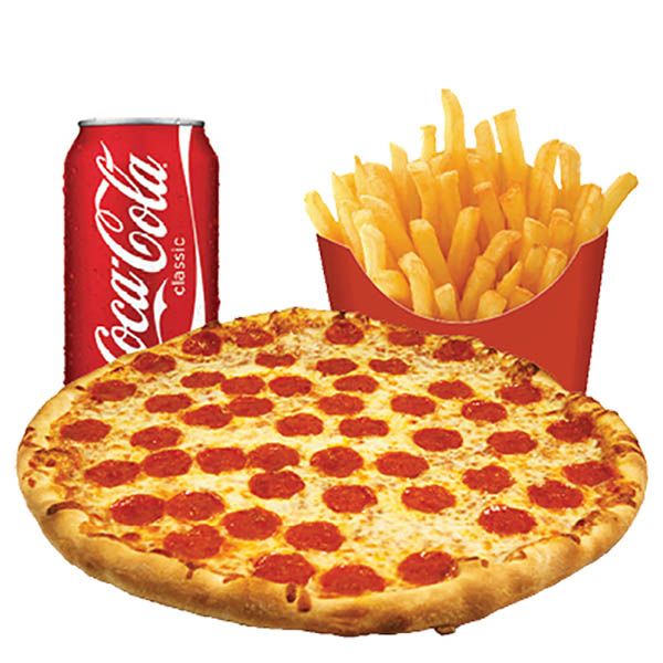 Feast#1) 2 clubs with poutine + 2 soft drinks